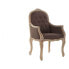 Фото #1 товара Кресло мягкое DKD Home Decor Коричневое Натуральное Темно-коричневое из каучукового дерева 62 x 55 x 100 cm 63,5 x 49,5 x 102 cm