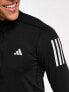 adidas Running Own The Run half zip in black