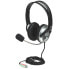 Фото #2 товара Manhattan Stereo Over-Ear Headset (3.5mm) - Microphone Boom (padded) - Adjustable Steel Headband - In-Line Volume Control - Ear Cushions - Std 2x 3.5mm stereo jack/plug for audio/mic use - cable 2.5m - 3 Year Warranty - Headset - Head-band - Calls & Music - Black -