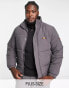 Фото #2 товара ellesse plus puffer jacket with branding in grey