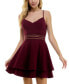 ფოტო #1 პროდუქტის Juniors' Layered Fit & Flare Dress