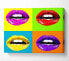 Фото #1 товара Lebendige Pop -Art -Lippen Wandkunst
