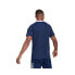 Фото #4 товара мужская спортивная футболка поло синяя однотонная Adidas Tiro 21 Polo