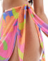 Фото #3 товара ASOS DESIGN mix and match mesh mini beach sarong in abstract floral