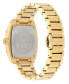 ფოტო #3 პროდუქტის Women's Swiss Gold Ion-Plated Stainless Steel Bracelet Watch 45x36mm