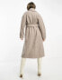 & Other Stories belted wool coat in mole