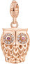 Фото #1 товара Bronze pendant Owl with zircons Storie RZ002