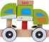 Фото #3 товара Машинка-конструктор деревянная iBox Drewniany samochodzik taksówka (W05C010)