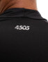 ASOS 4505 training long sleeve muscle fit base layer with mock neck with thermal performance fabric in black