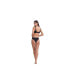 ფოტო #2 პროდუქტის Women's Solid Textured V neck Bikini swim top