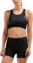 2XU 278299 Women's Perform Crop Tri Top (Black/Black, Large)