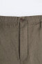 100% linen bermuda shorts