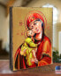 Icon Vladimir Virgin Mary Wall Art on Wood 8"