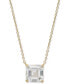 Фото #1 товара Jac + Jo by Anzie jac & Jo by Anzie White Topaz Ascher-Cut Solitaire Pendant Necklace (2-1/6 ct. t.w.) in 14k Gold, 16" + 1" extender