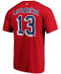 Фото #3 товара Men's Alexis Lafreniv®re Red New York Rangers Authentic Stack Name and Number T-shirt