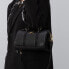 Фото #4 товара Спортивная сумка Jordan JD2143022TD-001 Черный - 乔丹 金属飞人 Logo 皮质 波士顿包 Hand Shoulder Crossbody Bag Unisex Couples Same款.