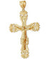 ფოტო #2 პროდუქტის Men's Ornate Crucifix Cross Pendant in 10k Gold