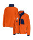 Women's Orange Denver Broncos Polar Fleece Raglan Full-Snap Jacket