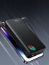 Powerbank 20000mAh 22.5W z wbudowanymi kablami USB-C i iPhone Lightning czarny