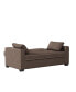 66.5" W Polyester Augustus Full Convertible Sofa