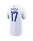 Фото #2 товара Men's Puka Nacua White Los Angeles Rams Player Name and Number T-shirt