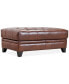 Фото #5 товара CLOSEOUT! Ciarah Leather Storage Ottoman, Created for Macy's