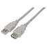 Фото #2 товара AISENS USB-A 2.0 To M/F 1 m