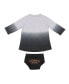 ფოტო #1 პროდუქტის Newborn and Infant Boys and Girls Boys and Girls Gray, Black Tennessee Volunteers Hand in Hand Ombre Dress and Bloomers Set