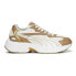 Фото #1 товара Puma Teveris Nitro Metallic Lace Up Womens White Sneakers Casual Shoes 39109802