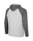 Фото #3 товара Men's Heather Grey Iowa Hawkeyes Hasta La Vista Raglan Hoodie Long Sleeve T-shirt