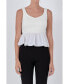 Фото #1 товара Women's Back Bow Contrast Top