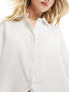 Фото #3 товара New Look textured beach shirt in white