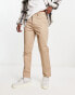 Фото #3 товара Pull&Bear 2 pack chinos in navy and beige