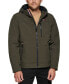 Фото #1 товара Men's Sherpa-Lined Softshell Hooded Jacket