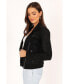 ფოტო #6 პროდუქტის Women's Spencer Faux Suede Moto Jacket