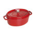 Фото #1 товара Zwilling STAUB LA COCOTTE, Casserole baking dish, Oval, Cast iron, Ceramic, Gas, Halogen, Induction, Sealed plate, Cherry (fruit), Enamel