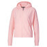 Puma Fit Branded Fleece Full Zip Hoodies Womens Pink Casual Athletic Outerwear 5
