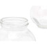 Biscuit jar Transparent Glass 180 ml (48 Units) With lid Adjustable