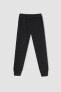 Фото #1 товара Erkek Çocuk Slim Fit Okula Dönüş Basic Jogger Eşofman Altı