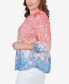Фото #3 товара Plus Size Ombre Guava Paisley Printed Knit Top