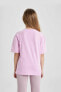 Kız Çocuk T-shirt Pembe C0145a8/pn444