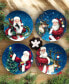 Фото #4 товара Santa's Secret Dessert Plates, Set of 4