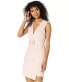 Фото #2 товара BCBGMAXAZRIA 266803 Womens Eve Belted Sleeveless Cocktail Dress Size 4