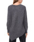 ფოტო #2 პროდუქტის Women's Crewneck Asymmetrical Sweater