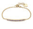 Elegant gold-plated bracelet with purple crystals Dazzly SDZ20 Purple, Gold - фото #1