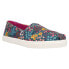 Фото #2 товара TOMS Alpargata Cupsole Floral Slip On Womens Blue, Multi Sneakers Casual Shoes