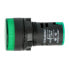 LED indicator 12V AC/DC - 28mm - green