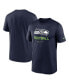 Фото #1 товара Men's College Navy Seattle Seahawks Infographic Performance T-shirt