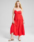 Фото #1 товара Women's Side-Cutout Tiered Maxi Dress