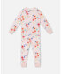 ფოტო #1 პროდუქტის Girl Organic Cotton Long Sleeve Two Piece Pajama Light Pink Printed Flowers - Child